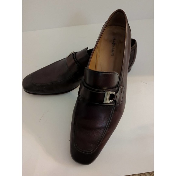 Magnanni Men\'s Horsebit Loafers Shoes Size 10 M Leather Brown main image 9